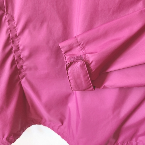 Columbia Rose Pink Full Zip Hooded Windbreaker XL - Picture 3 of 10